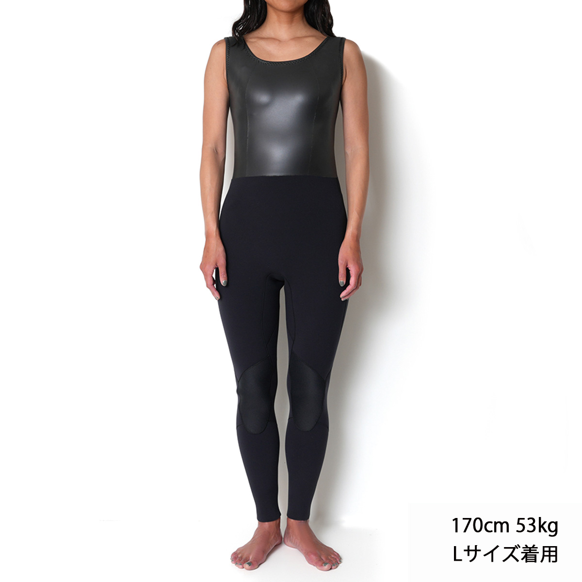 【1点限り / Lサイズ/ カスタム仕様】CRAFTSMAN WETSUITS 2mm LADIES` WETSUITS LONG JOHN NONZIP JERSEY DARK GRAY×SLATE 2ミリ レディース ロングジョン フラットスキン